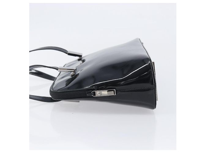 GUCCI Shoulder Bag Patent leather Silver Black 001 3261 Auth mr3142 - Jerrillo - vista 5