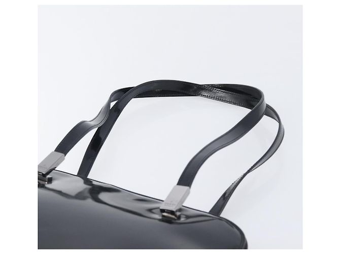 GUCCI Shoulder Bag Patent leather Silver Black 001 3261 Auth mr3142 - Jerrillo - vista 8