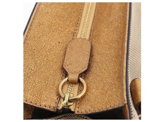 Chloé Chloe Harley Handtasche Canvas Beige Gold Auth mr3153A - Jerrillo - Ansicht 19
