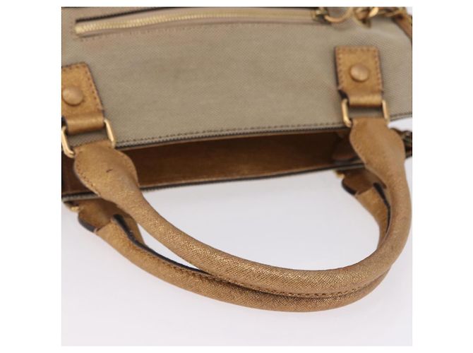 Chloé Chloe Harley Handtasche Canvas Beige Gold Auth mr3153A - Jerrillo - Ansicht 7