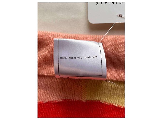 Chanel Multicolor Kaschmir-Pullover mit Flugzeug-Stickerei NWOT IT 36 Gebraucht - Ansicht 5