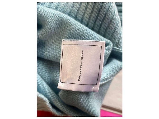 Chanel Multicolor Kaschmir-Pullover mit Flugzeug-Stickerei NWOT IT 36 Gebraucht - Ansicht 6