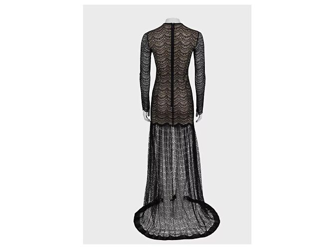 Robe Maxi Noire Alessandra Rich Sz.40 d'occasion - vue 3