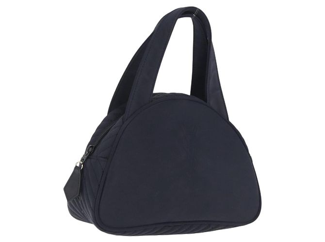 Autre Marque Saint Laurent Hand Bag Nylon Navy Silver Auth mr3139 - Jerrillo - vista 2