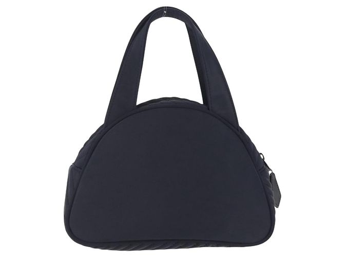 Autre Marque Saint Laurent Hand Bag Nylon Navy Silver Auth mr3139 - Jerrillo - vista 3
