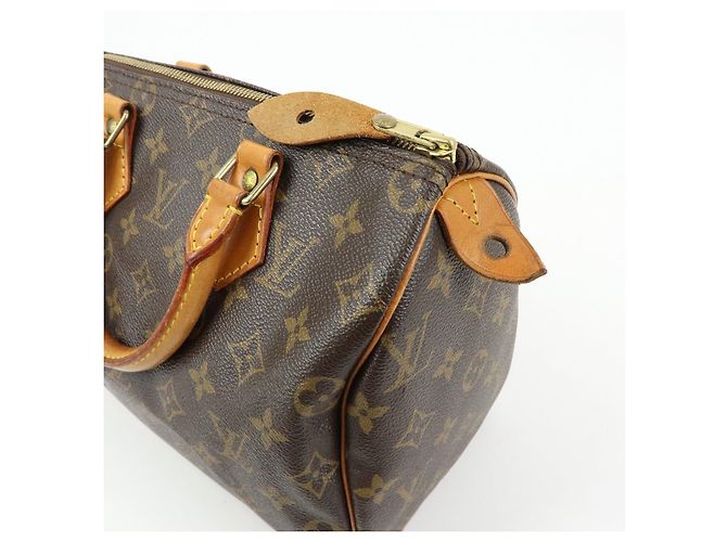 Louis Vuitton Monogram Speedy 25 Boston Bag Hand Bag Brown M41528 - vista 15