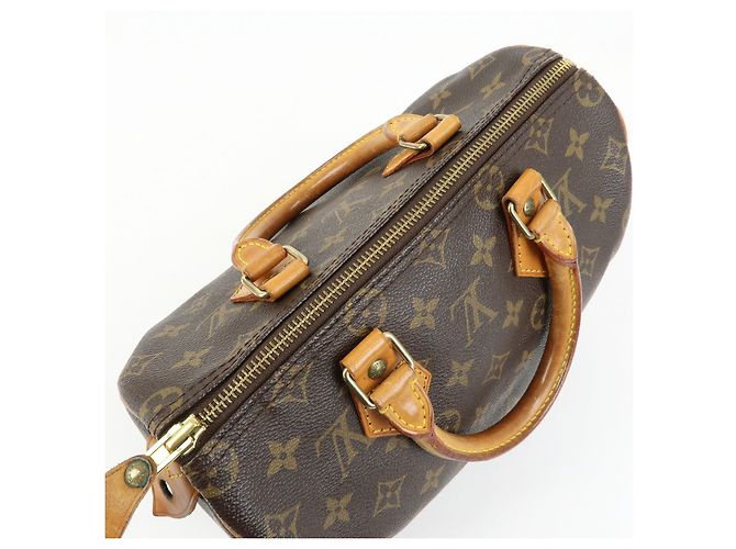 Louis Vuitton Monogram Speedy 25 Boston Bag Hand Bag Brown M41528 - vista 19