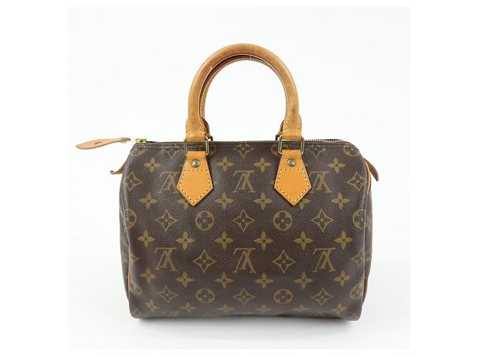 Louis Vuitton Monogram Speedy 25 Boston Bag Hand Bag Brown M41528 - vista 2