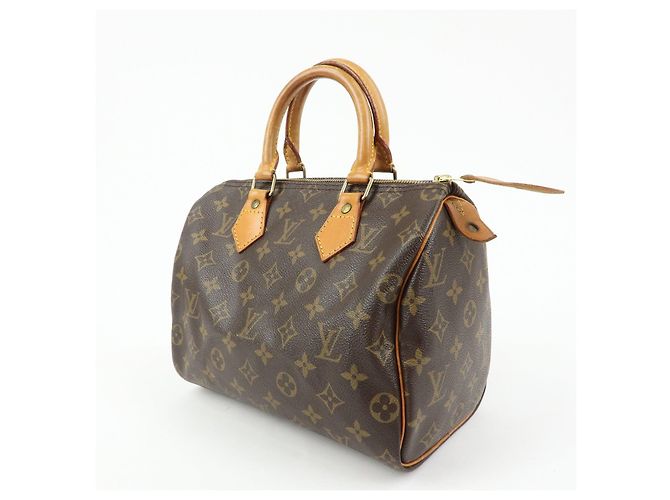 Louis Vuitton Monogram Speedy 25 Boston Bag Hand Bag Brown M41528 - vista 3