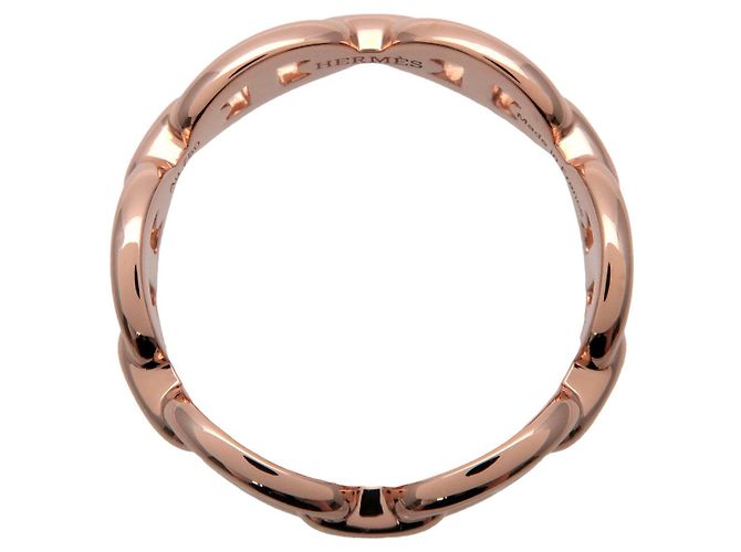 Chaîne d'ancre Hermès HERMES Chaine d'ancre Enchainee Ring PM K18 750PG Rose Gold #52 US6 - Ansicht 3
