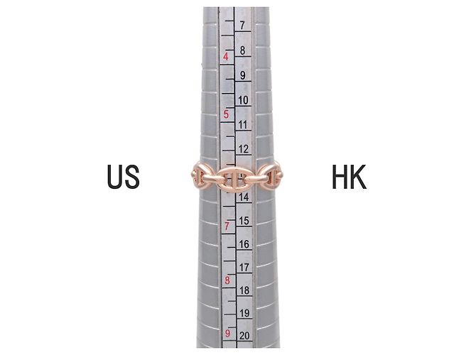 Chaîne d'ancre Hermès HERMES Chaine d'ancre Enchainee Ring PM K18 750PG Rose Gold #52 US6 - Ansicht 8