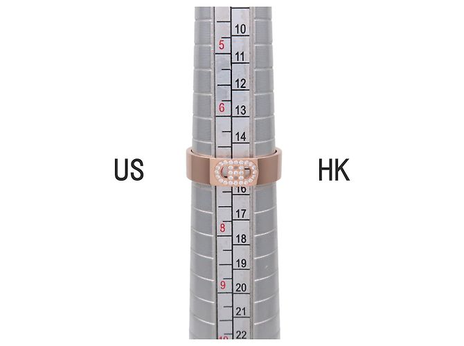 Hermès HERMES H Dunkle PM Diamantring K18 750PG Roségold #54 US7 - Ansicht 7