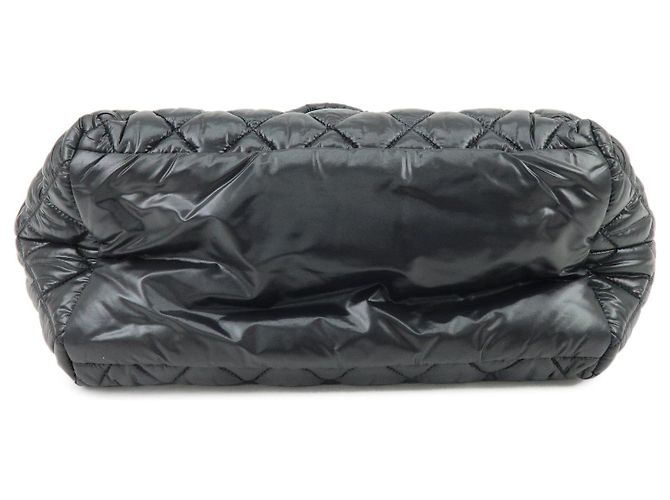 CHANEL COCO Cocoon PM Piccola Borsa Tote in Nylon Borsa a Mano Nera A48610 - vista 3