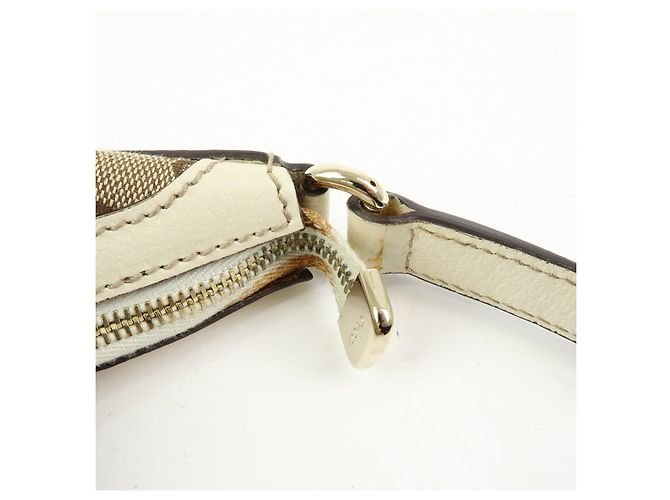 Borsa a tracolla e borsa a mano GUCCI GG Canvas Leather Beige Ivory 153010 - vista 10