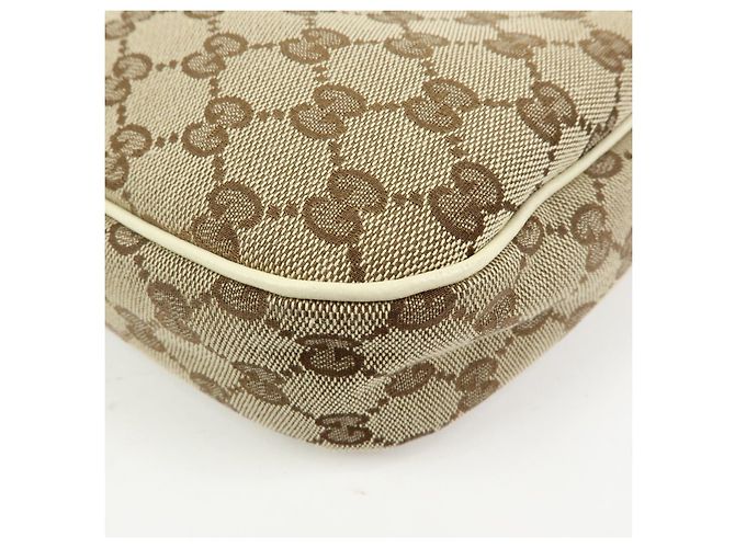 Borsa a tracolla e borsa a mano GUCCI GG Canvas Leather Beige Ivory 153010 - vista 12