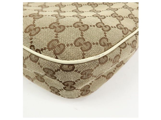 Borsa a tracolla e borsa a mano GUCCI GG Canvas Leather Beige Ivory 153010 - vista 13