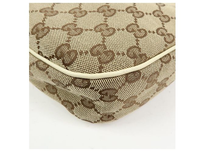 Borsa a tracolla e borsa a mano GUCCI GG Canvas Leather Beige Ivory 153010 - vista 15