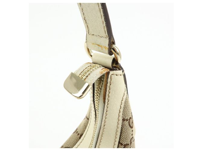 Borsa a tracolla e borsa a mano GUCCI GG Canvas Leather Beige Ivory 153010 - vista 20