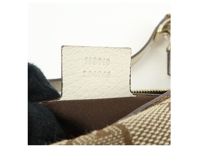 Borsa a tracolla e borsa a mano GUCCI GG Canvas Leather Beige Ivory 153010 - vista 24