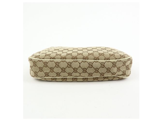 Borsa a tracolla e borsa a mano GUCCI GG Canvas Leather Beige Ivory 153010 - vista 5