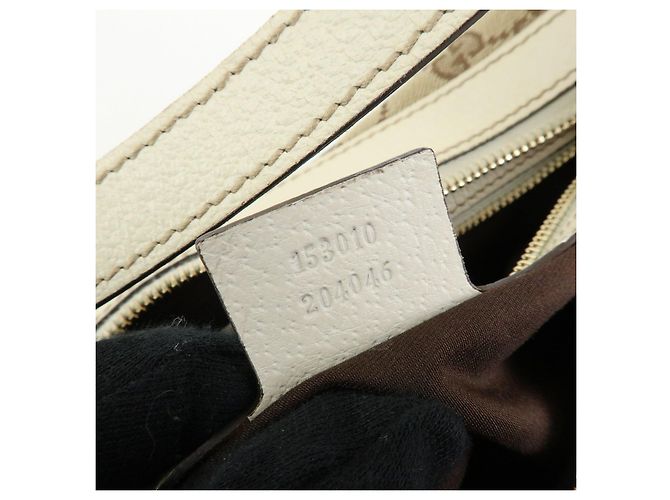 Borsa a tracolla e borsa a mano GUCCI GG Canvas Leather Beige White 153010 - vista 21