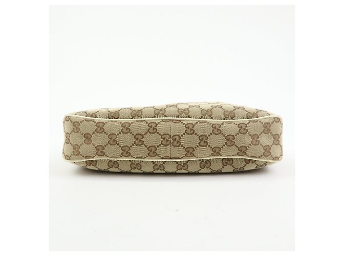 Borsa a tracolla e borsa a mano GUCCI GG Canvas Leather Beige White 153010 - vista 5