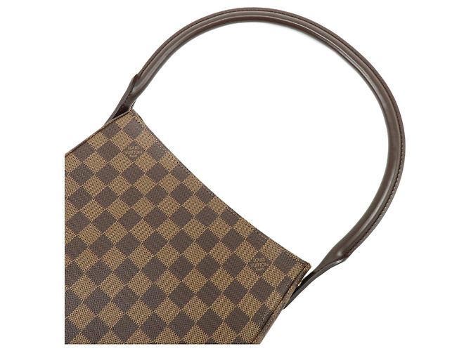 Louis Vuitton Damier Ebene SPO Looping MM Shoulder Bag Brown N51157 - vista 4