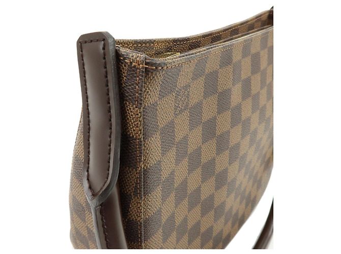 Louis Vuitton Damier Ebene SPO Looping MM Shoulder Bag Brown N51157 - vista 7