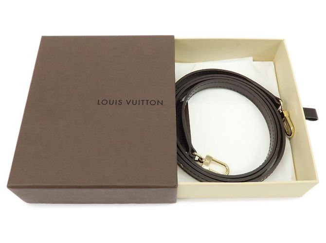 Tracolla in pelle Louis Vuitton per borsa Damier 120cm 1.2cm J11502 - vista 12