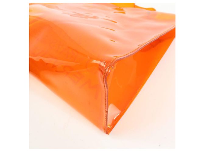 Hermès Borsa a mano HERMES Vinyl Kelly Clear Trasparente Arancione - vista 12