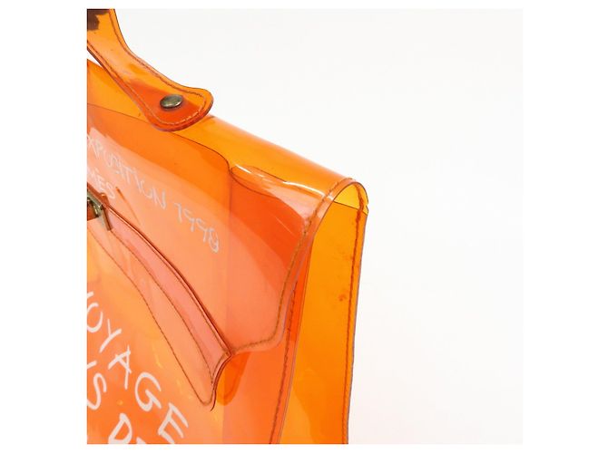 Hermès Borsa a mano HERMES Vinyl Kelly Clear Trasparente Arancione - vista 13