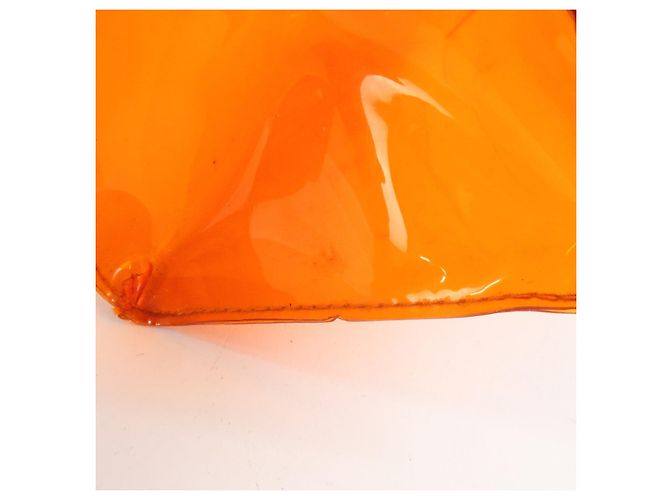 Hermès Borsa a mano HERMES Vinyl Kelly Clear Trasparente Arancione - vista 17