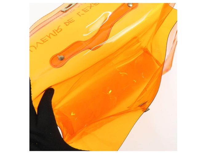 Hermès Borsa a mano HERMES Vinyl Kelly Clear Trasparente Arancione - vista 23