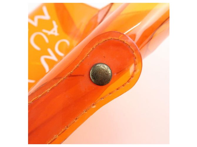 Hermès Borsa a mano HERMES Vinyl Kelly Clear Trasparente Arancione - vista 7