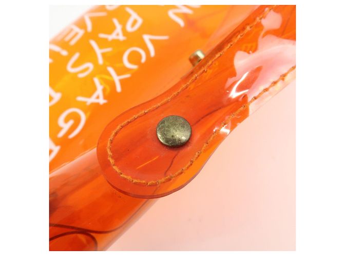 Hermès Borsa a mano HERMES Vinyl Kelly Clear Trasparente Arancione - vista 8