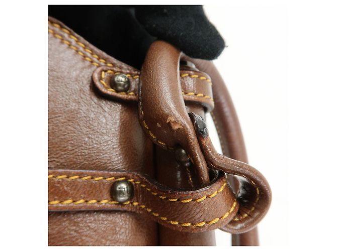 FENDI Zucca Leather Borsa Magic Hand Bag Brown 8BN143 - vista 11