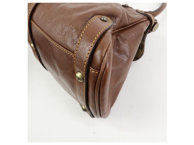 FENDI Zucca Leather Borsa Magic Hand Bag Brown 8BN143 - vista 15