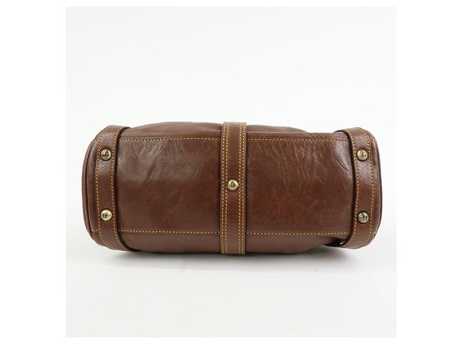 FENDI Zucca Leather Borsa Magic Hand Bag Brown 8BN143 - vista 5