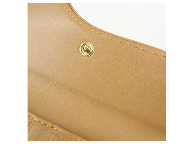 Cartera larga bi-fold Christian Dior Saddle de denim y cuero Azul - vista 16