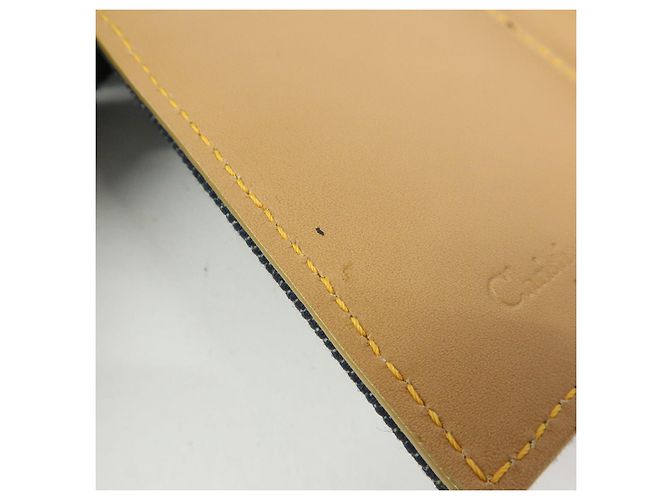 Cartera larga bi-fold Christian Dior Saddle de denim y cuero Azul - vista 20