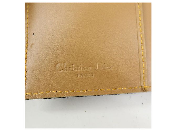 Cartera larga bi-fold Christian Dior Saddle de denim y cuero Azul - vista 23