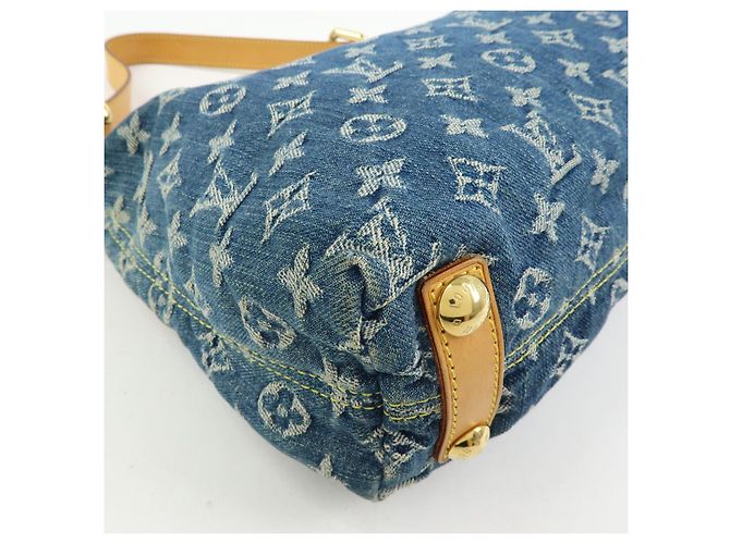 Louis Vuitton Monogram Denim Baggy PM 2Way Bag Shoulder Bag Blue M95049 - vista 12