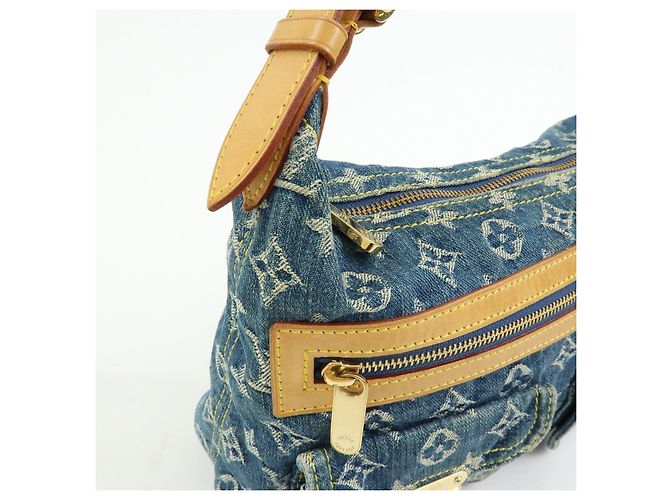 Louis Vuitton Monogram Denim Baggy PM 2Way Bag Shoulder Bag Blue M95049 - vista 13