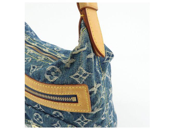 Louis Vuitton Monogram Denim Baggy PM 2Way Bag Shoulder Bag Blue M95049 - vista 14