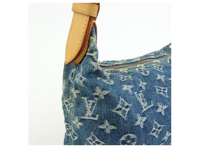 Louis Vuitton Monogram Denim Baggy PM 2Way Bag Shoulder Bag Blue M95049 - vista 15