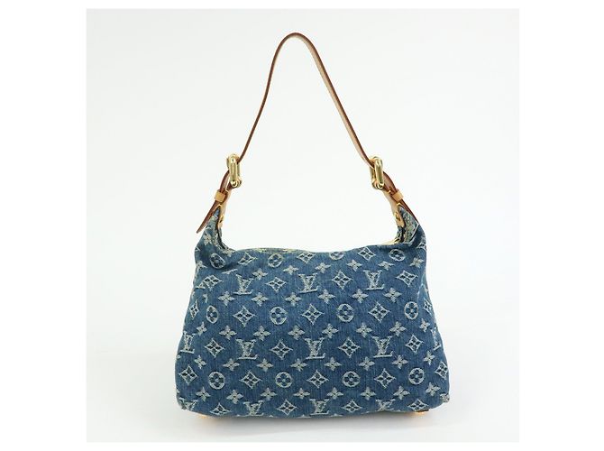 Louis Vuitton Monogram Denim Baggy PM 2Way Bag Shoulder Bag Blue M95049 - vista 2