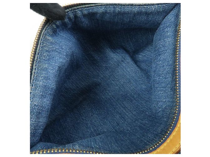 Louis Vuitton Monogram Denim Baggy PM 2Way Bag Shoulder Bag Blue M95049 - vista 22