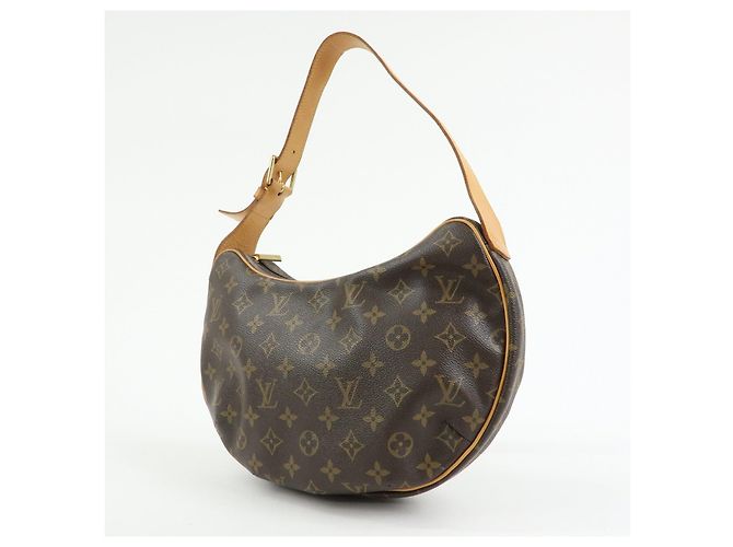 Borsa a tracolla Louis Vuitton Monogram Croissant MM Brown M51512 - vista 3