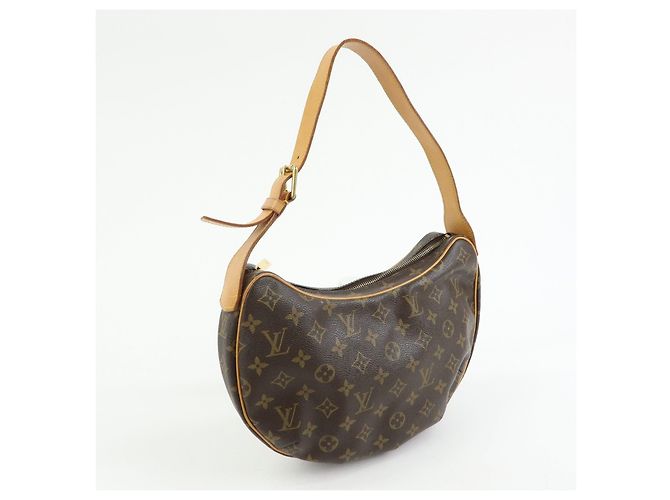Borsa a tracolla Louis Vuitton Monogram Croissant MM Brown M51512 - vista 4