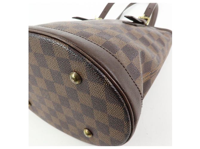 Borsa Louis Vuitton Damier Marais Tote Bag Damier Ebene N42240 - vista 10